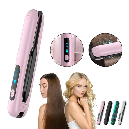 Wireless 2-in-1 Hair Straightener & Curler