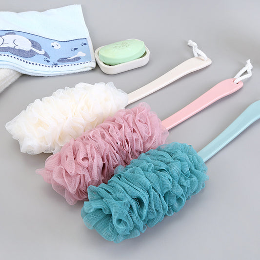 Long Handle Soft Mesh Back Scrubber Brush