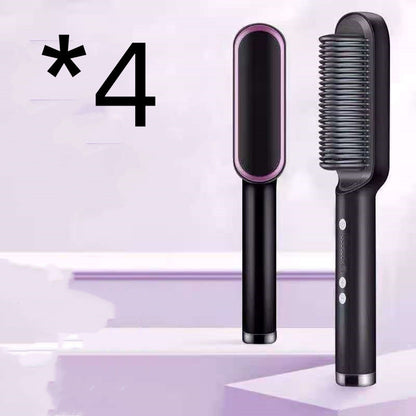 2-in-1 Hair Straightener and Curling Iron Electric Hair Brush