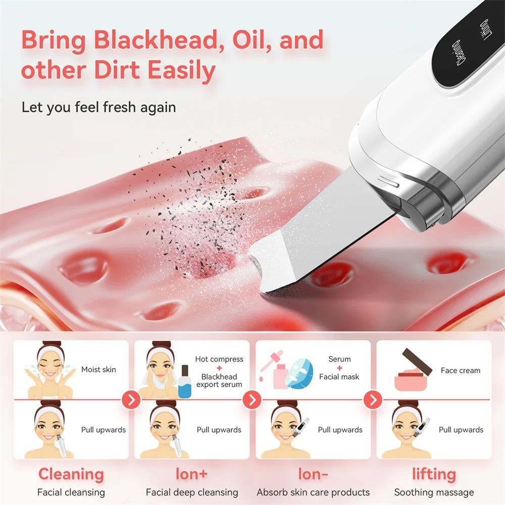 Skin Scrubber Facial Exfoliator Blackhead Remover