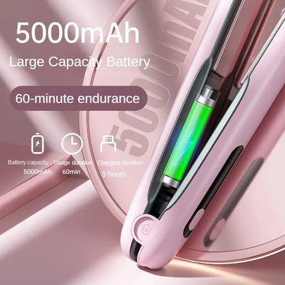 Wireless 2-in-1 Hair Straightener & Curler