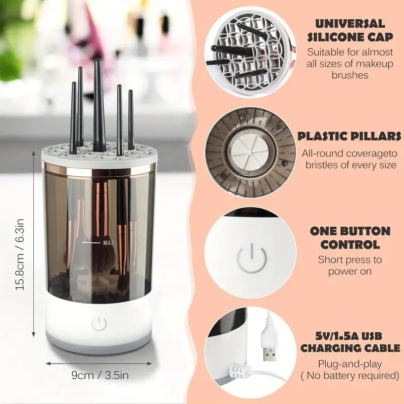 Portable USB Electric Makeup Brush Cleaner