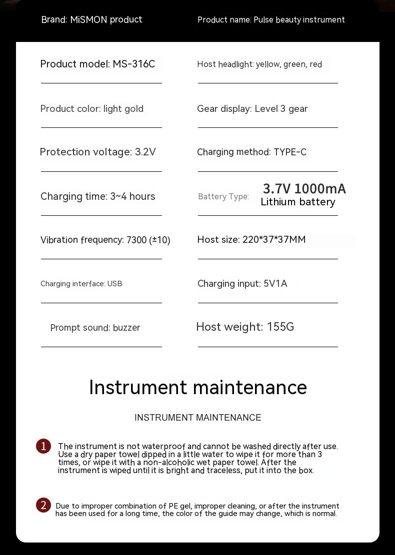 Pulse RF Beauty Instrument