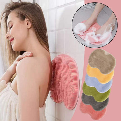 Non-slip Silicone Bath Brush with Suction Cup