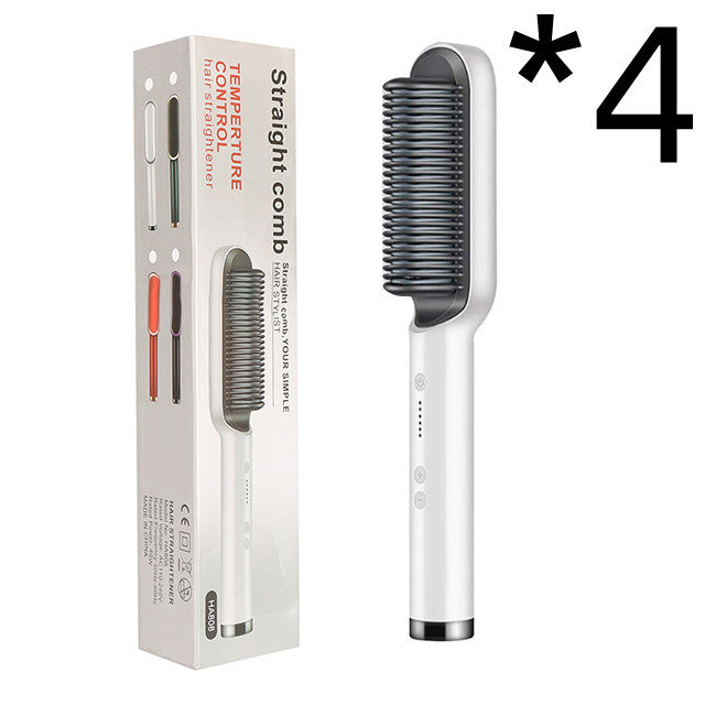 2-in-1 Hair Straightener and Curling Iron Electric Hair Brush