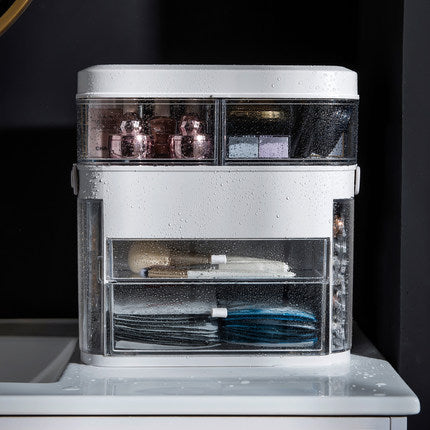 LED Makeup Organizer with Mirror