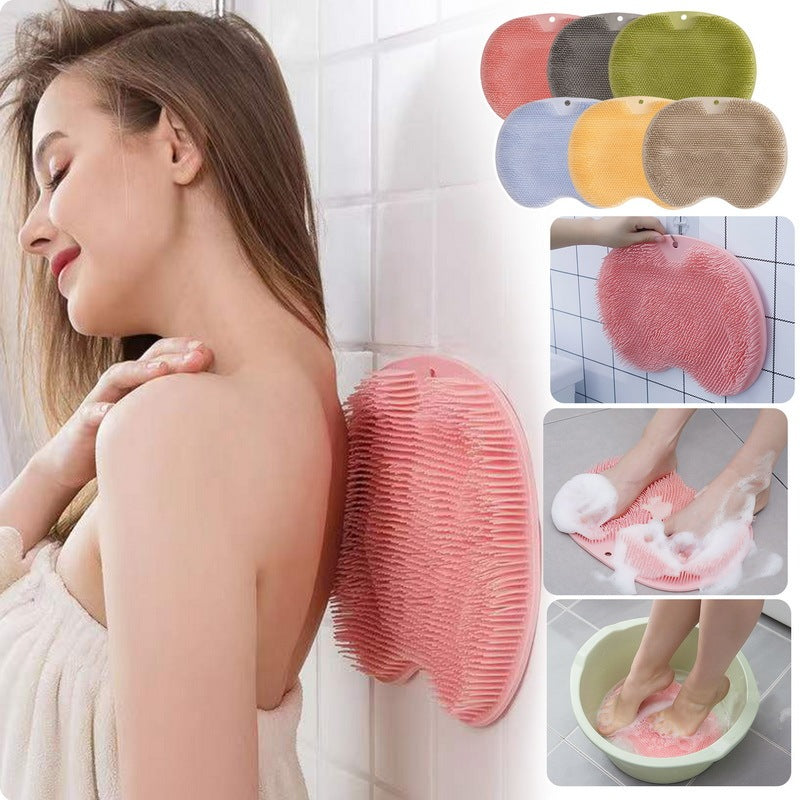 Non-slip Silicone Bath Brush with Suction Cup