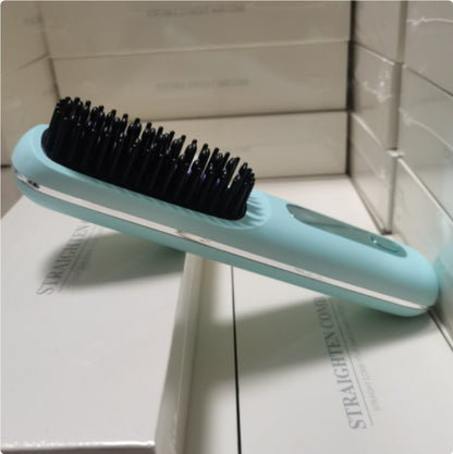 2-in-1 Wireless Hair Straightener Brush